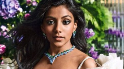 Bridgerton Star Charithra Chandran Dons Manish Malhotra Lehenga for