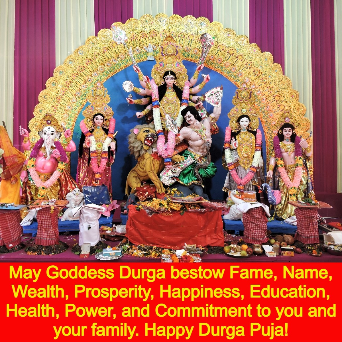 Happy Durga Puja 2022: Best Wishes, messages, quotes, greetings, SMS, WhatsApp and Facebook status to share with your family and friends. (Image: Shutterstock)