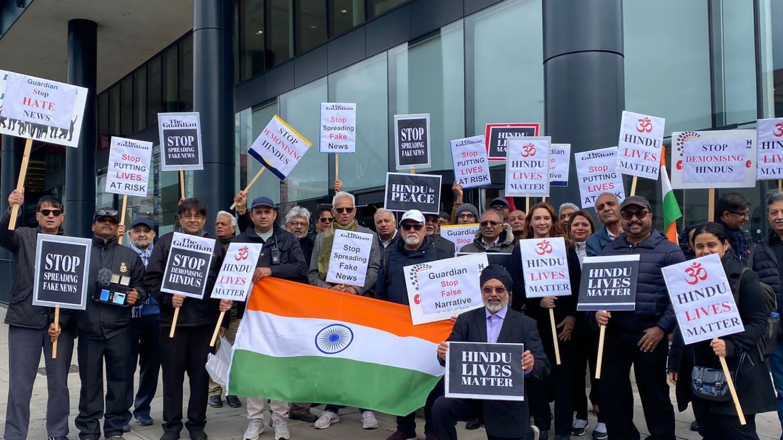 UK: Hindus Stage Protest Outside Guardian Office Over 'Misleading ...