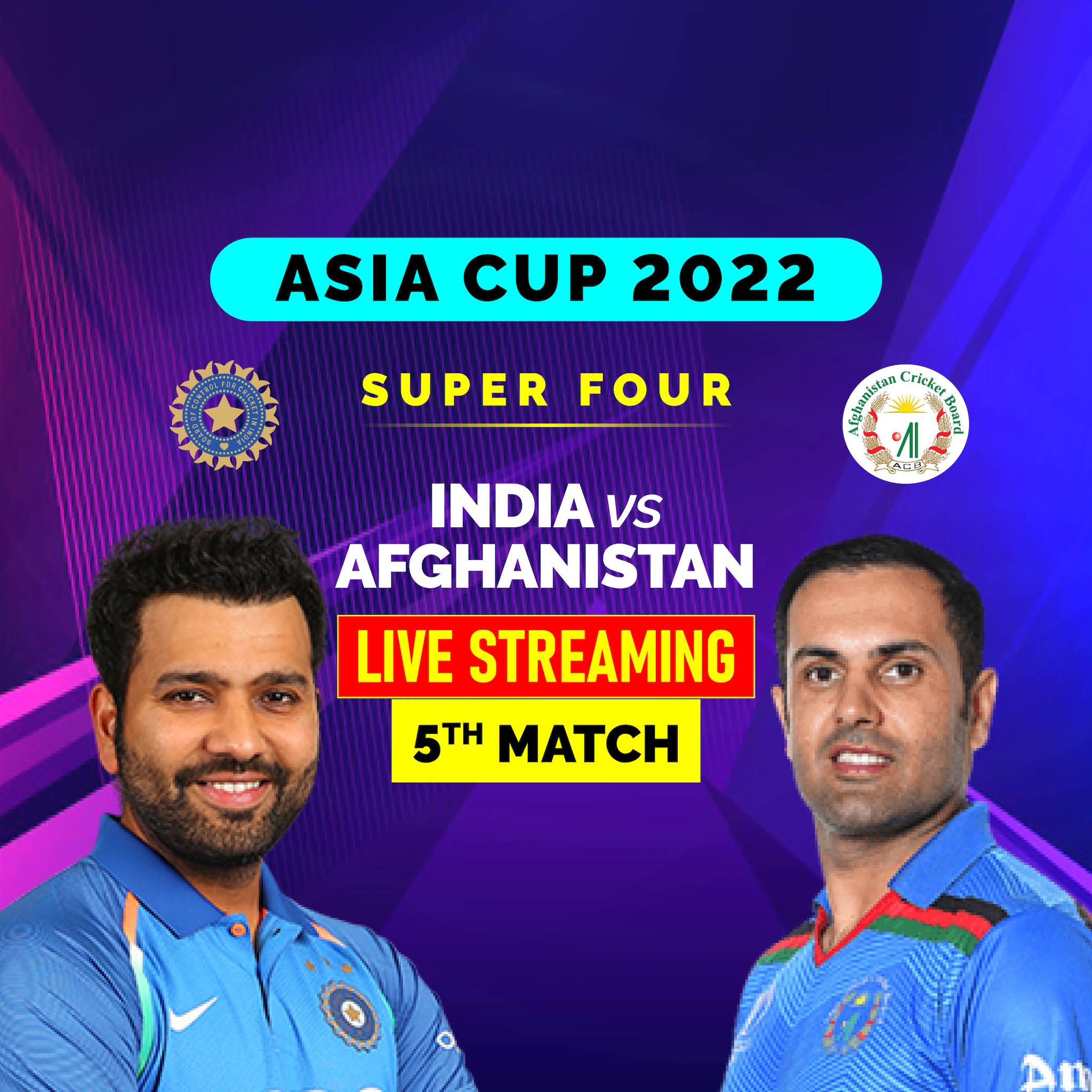 Asia Cup 2022 Super 4 Match 5 Afghanistan vs India Sports/Cricket