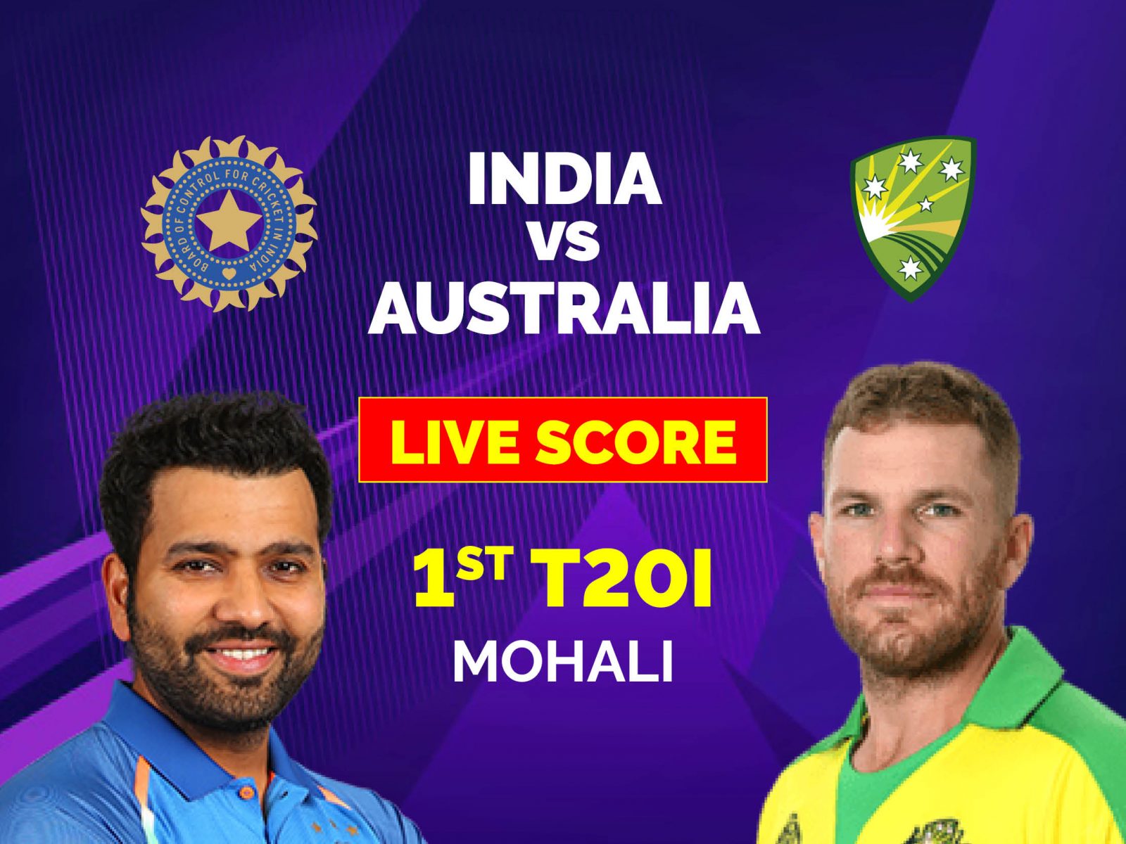 India vs Australia 1st T20I Highlights Australia Win by 4 Wickets, Go 1-0 up in the 3-match Series