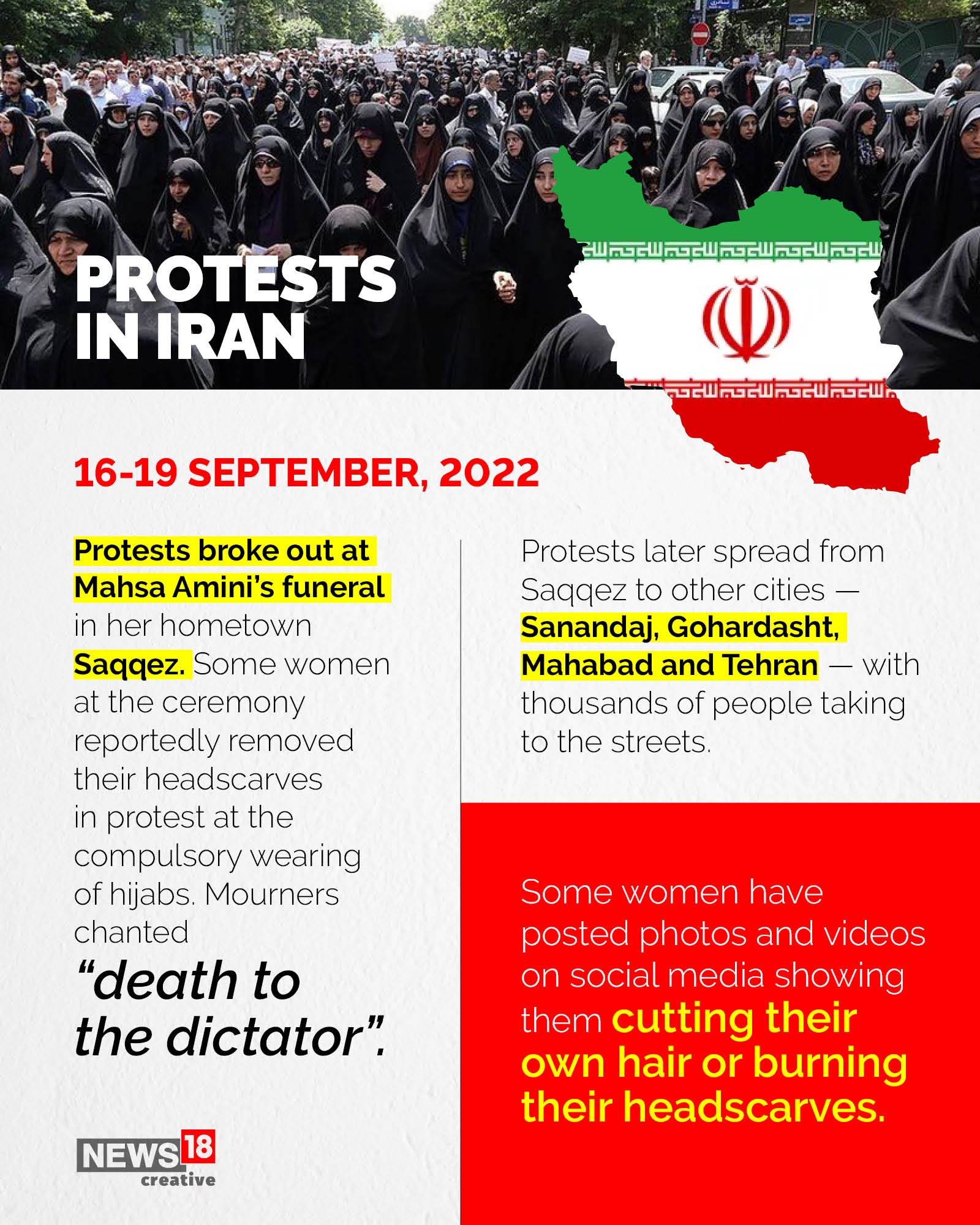 Protests Grow in Iran Over 22-year-old Woman's Death After Hijab Arrest ...