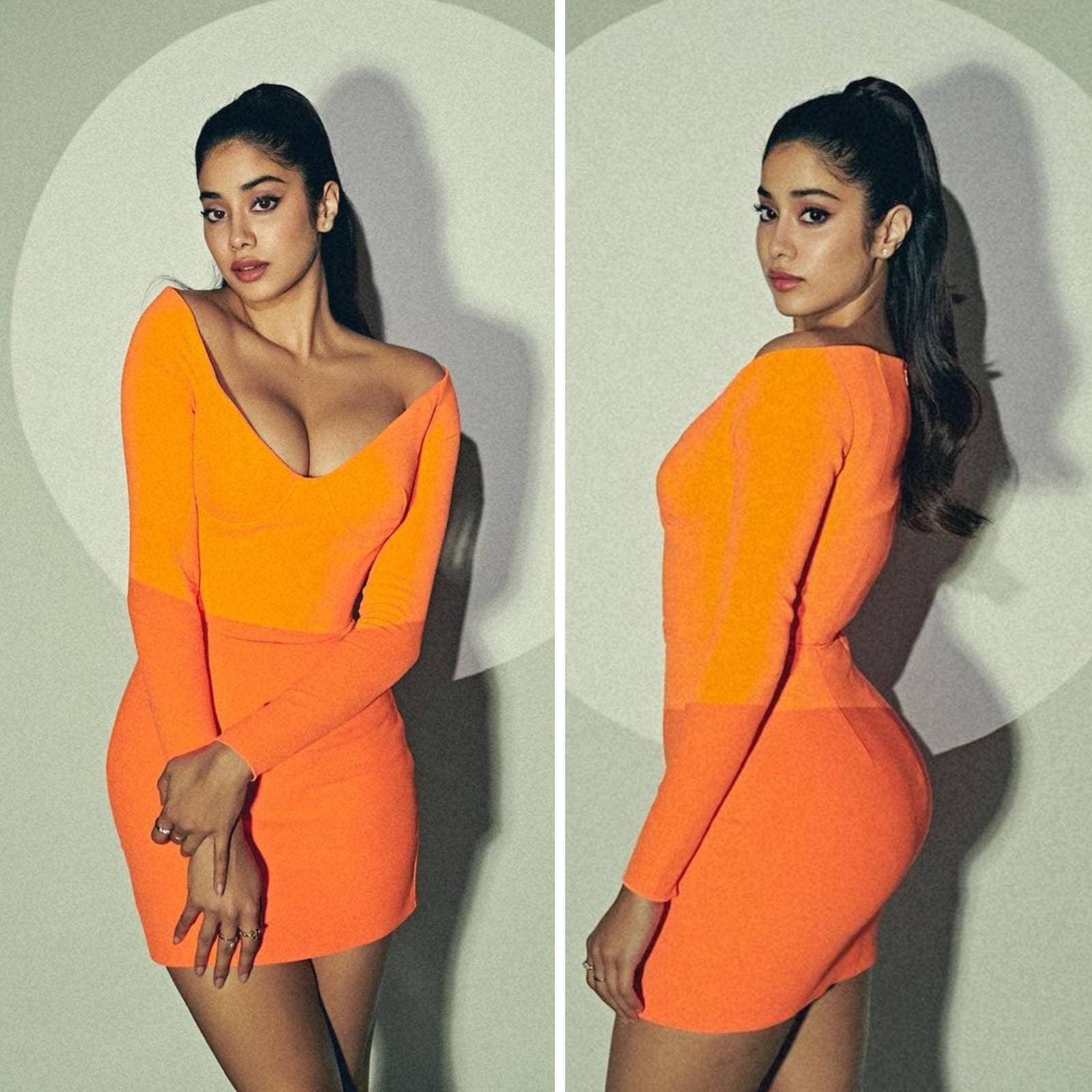janhvi kapoor orange dress Janhvi Kapoor slays in an orange bodycon dress Follow @koimoi #koimoi #bollywood @janhvikapoor #janhvikapoor #fashion #ootd #celebrity