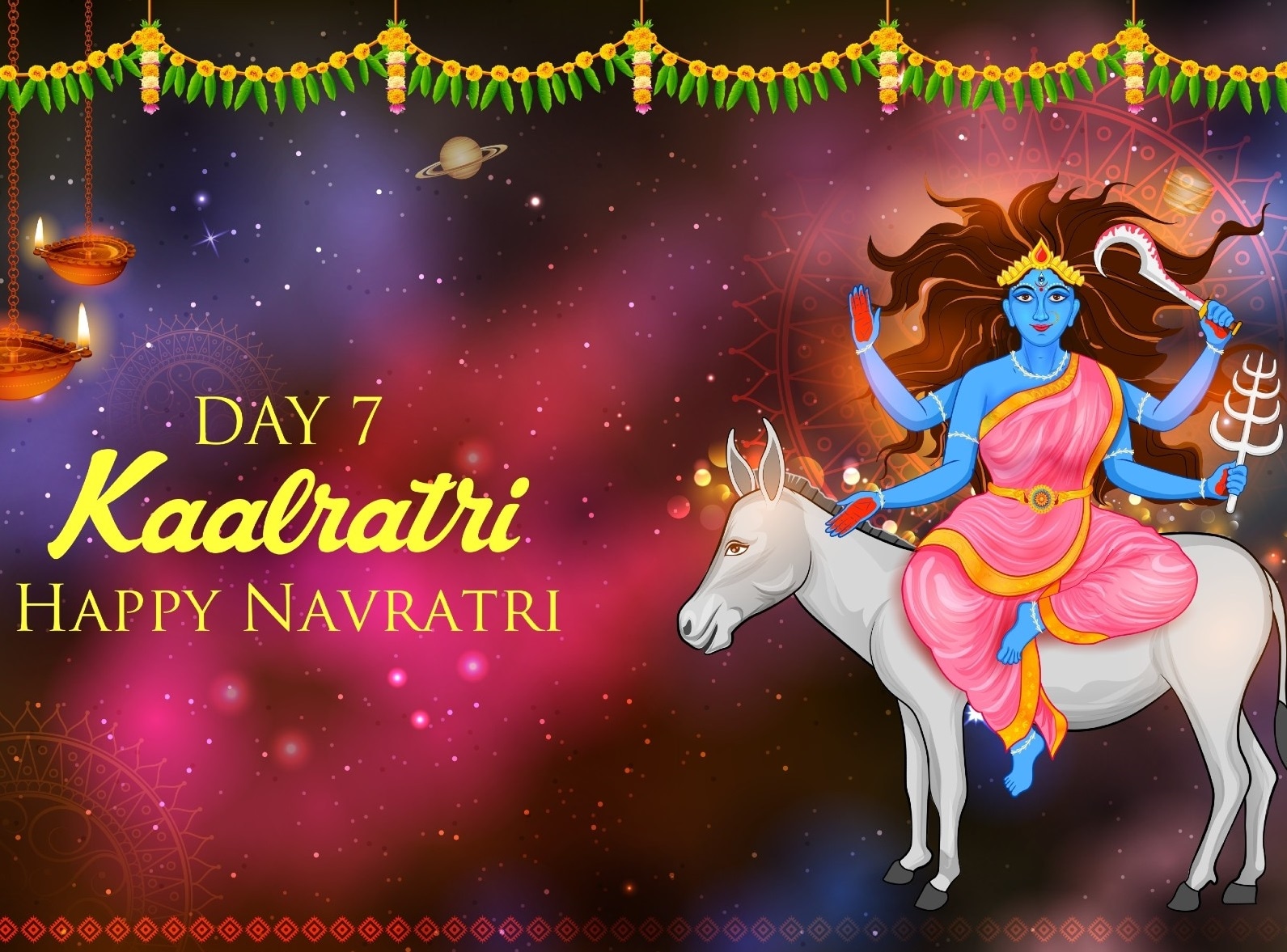 Navratri 2022 Day 7: Maa Kaalratri is regarded as a divine luminary and an unending wellspring of knowledge. (Representative image)