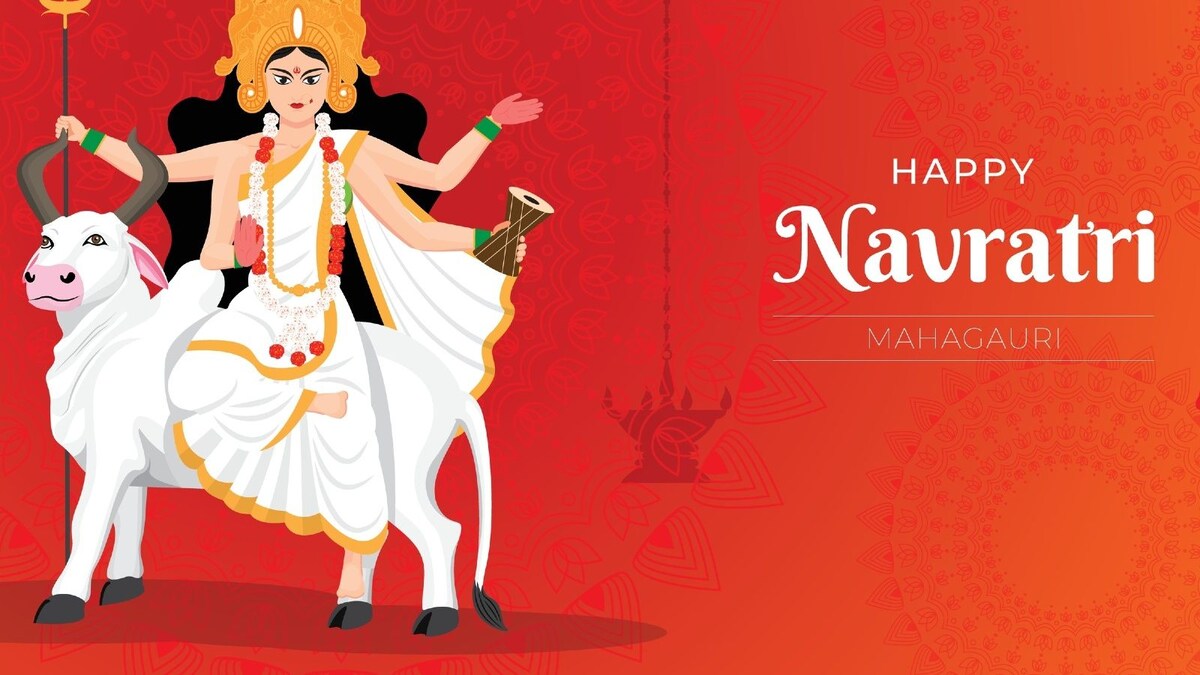 Navratri 2022 Day 8 Date Colour Of The Day Maa Mahagauri Puja Vidhi Shubh Muhurat Mantra 6530