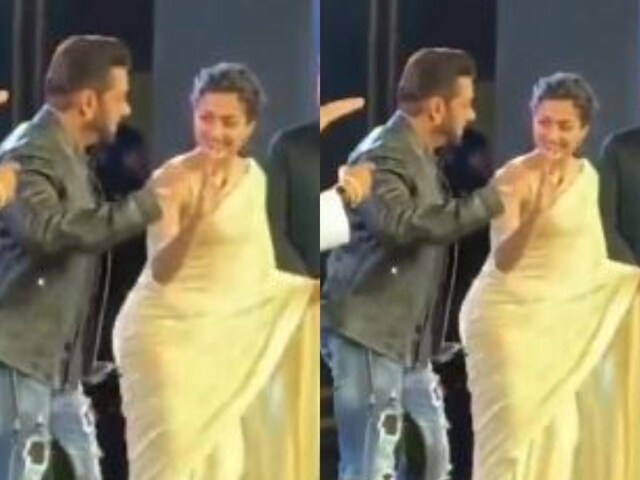 Rashmika Mandanna Dances To Saami Saami Along With Salman Khan At An Award Show Watch Viral