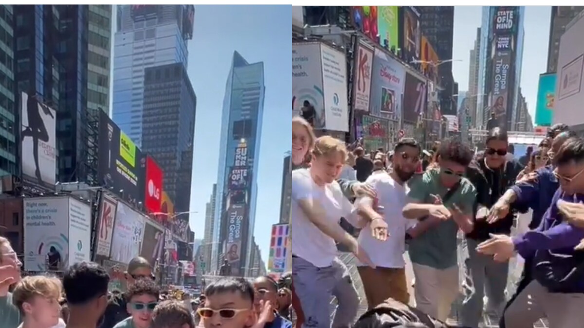 Norwegian Dance Group Grooves to 'Kala Chashma' at Times Square in