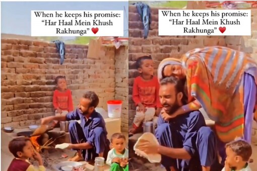  In the now-clip, the man can be seen cooking and their three kids are sitting beside him. 9Credits: Instagram)