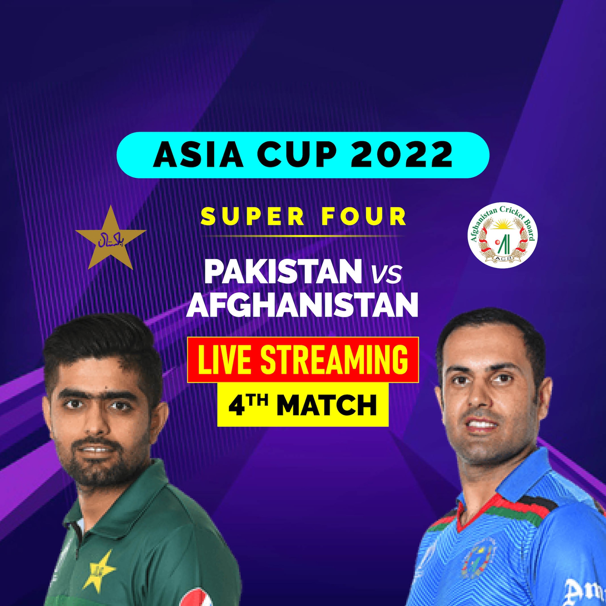 Pakistan vs Afghanistan Live Cricket Streaming-How to Watch Asia Cup 2022, PAK vs AFG Super Fours Coverage on TV And Online