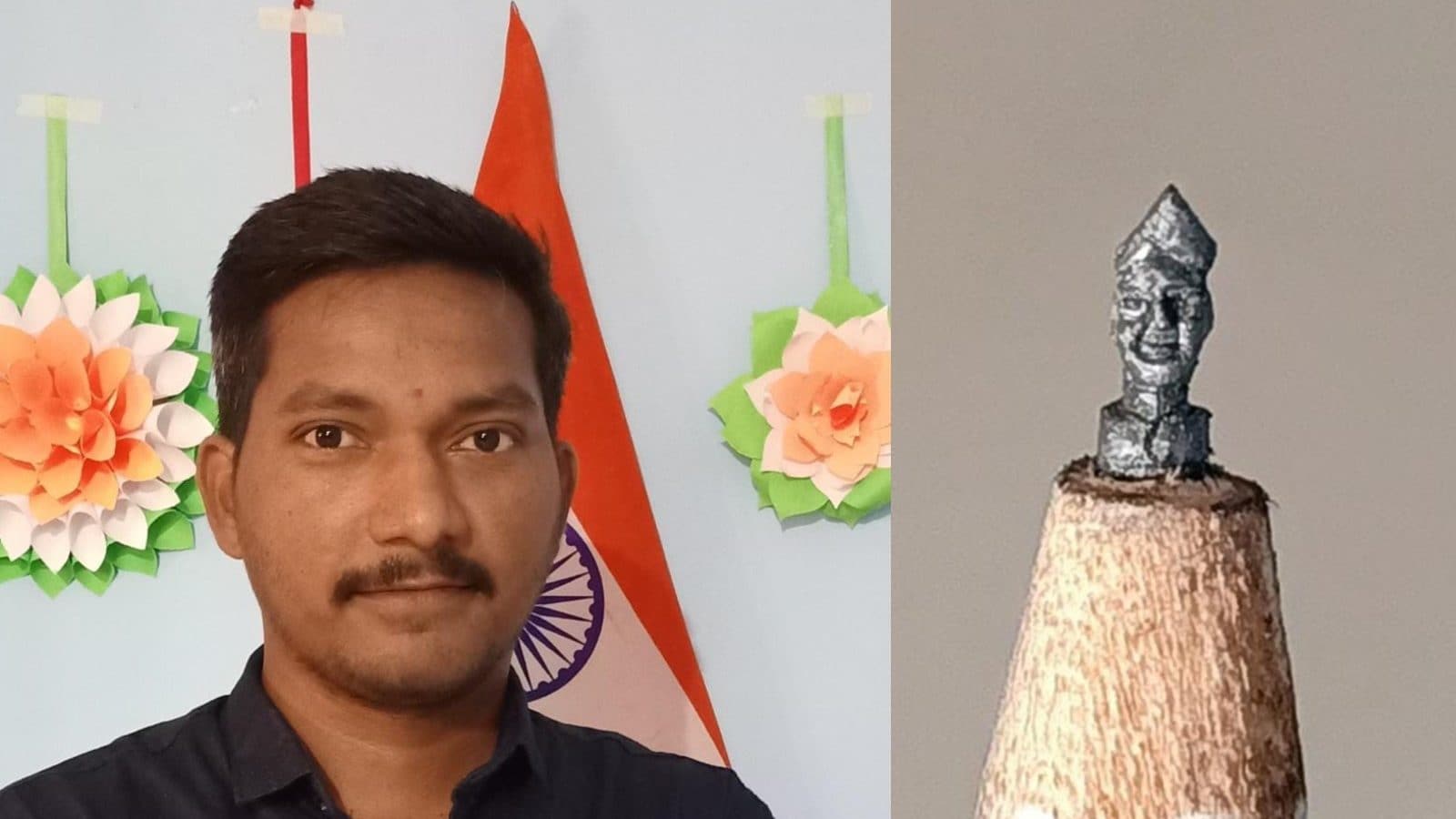 Drawing Teacher From Telangana Sculpted Dr Sarvepalli Radhakrishnan's