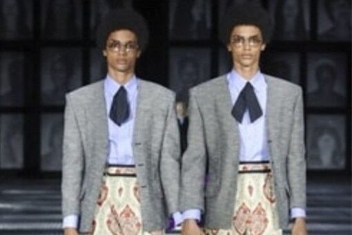 Gucci Dresses 68 Identical Twin Models. (Image: Reuters)