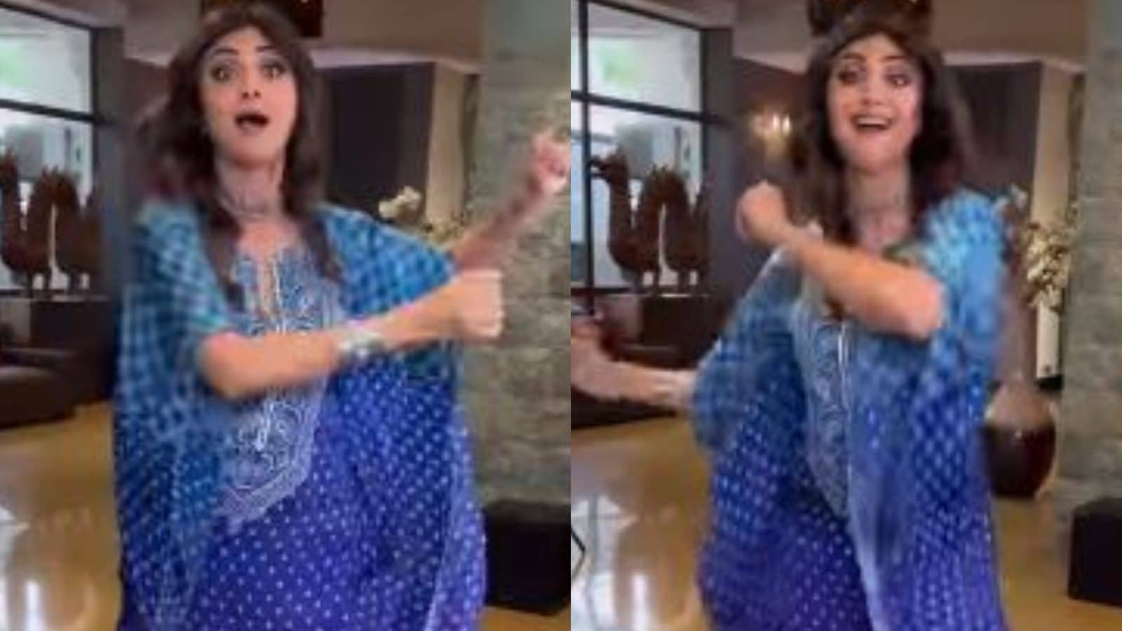 घायल पैर के साथ फाल्गुनी पाठक के गाने पर शिल्पा शेट्टी ने मनाया नवरात्रि;  वीडियो देखो