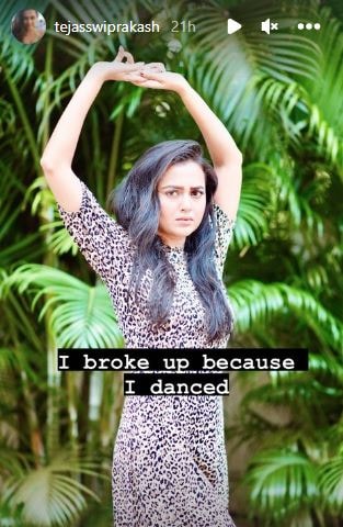 (Tejasswi Prakash's Instagram story) 