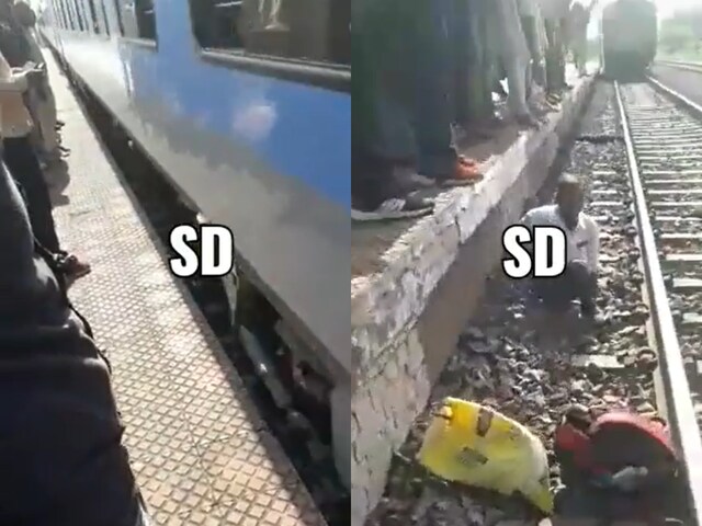 WATCH: Man Miraculously Survives After Falling on Tracks As Train ...