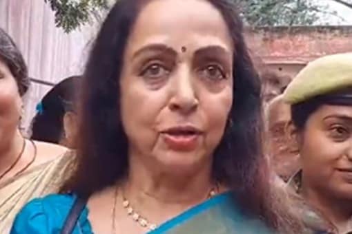 BJP MP Hema Malini has been elected from Mathura twice in 2014 and 2019. (Image: ANI/Twitter) 
