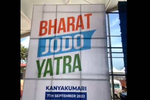 Congress' Bharat Jodo Yatra will enter Karnataka on October 1. (Image: Twitter)