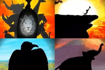lion king sunset scene