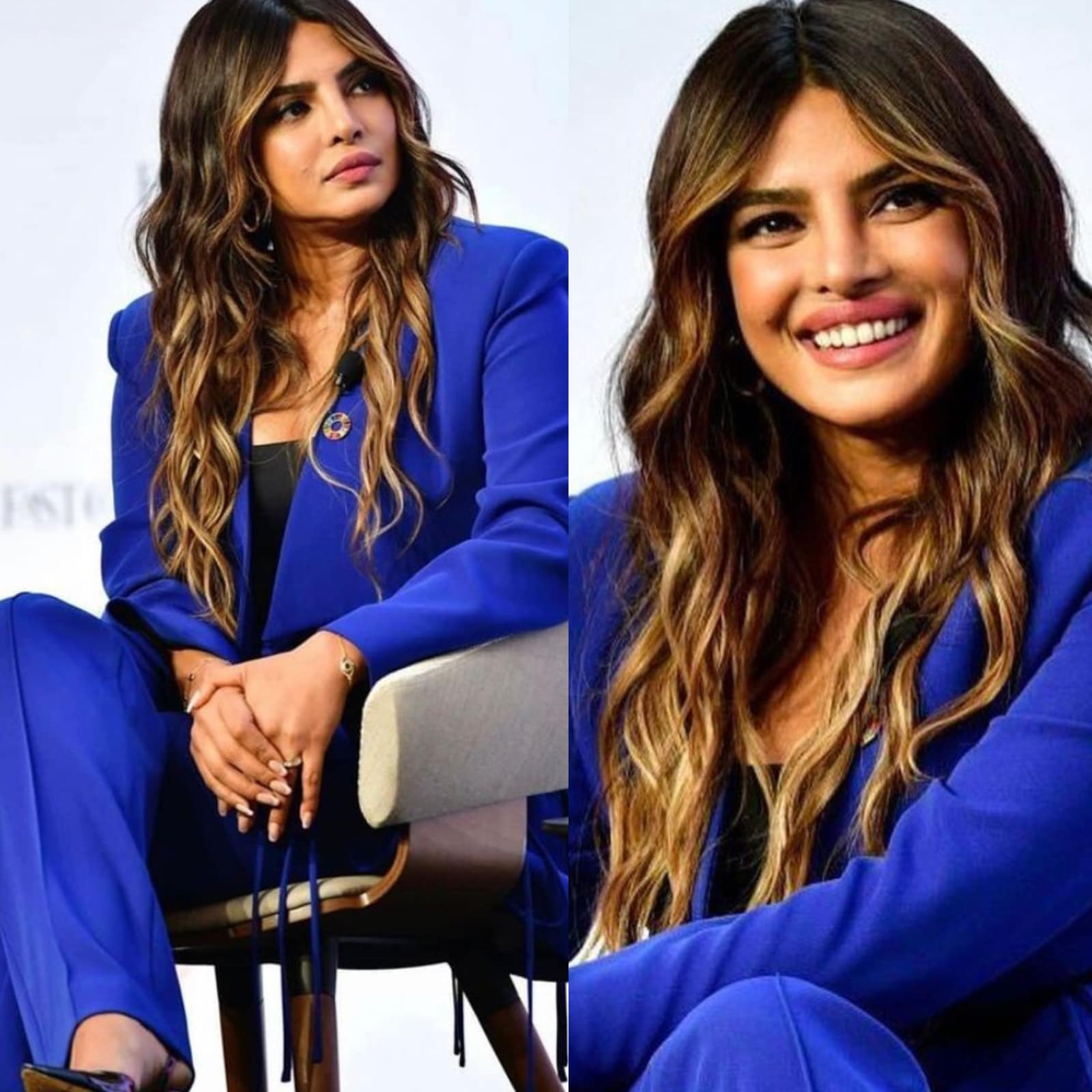 1600px x 1600px - Priyanka Chopra Exudes Boss Lady Vibes In This Royal Blue Suit; See Pics