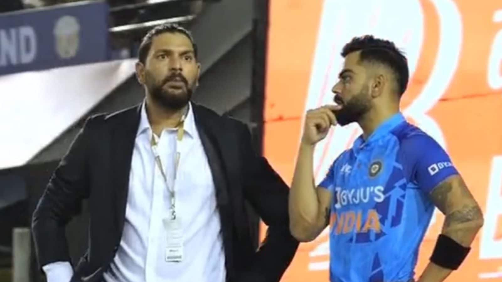 2 Legends in 1 Frame': Virat Kohli Catches up with Yuvraj Singh and Netizens Can't Keep Calm - WATCH 2 Legends in 1 Frame': Virat Kohli Catches up with Yuvraj Singh and Netizens Can't Keep Calm - WATCH