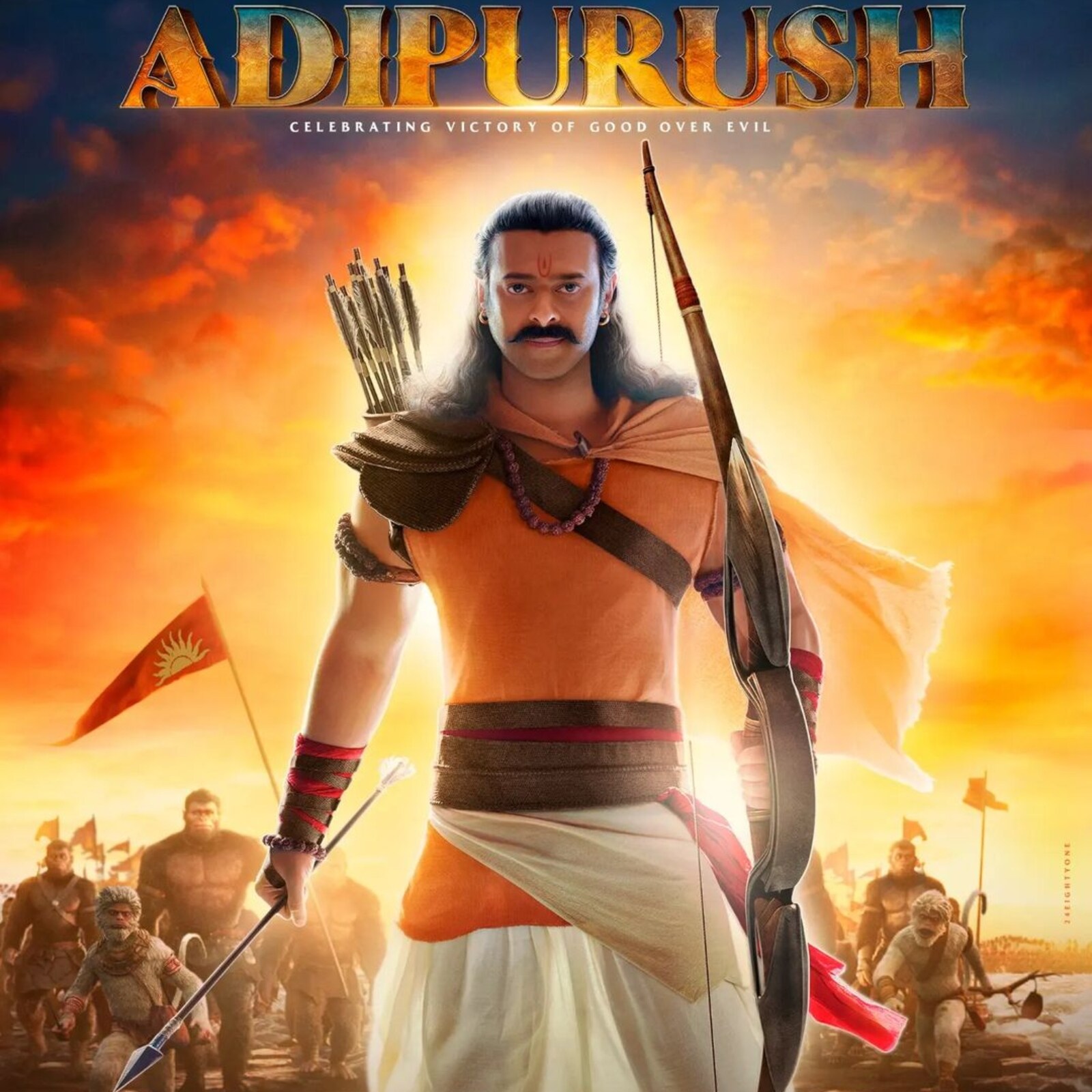 Prabhas Surprises Fans With New Adipurush Poster on 42nd Birthday; Netizens Say 'Jai Shri Ram' - News18