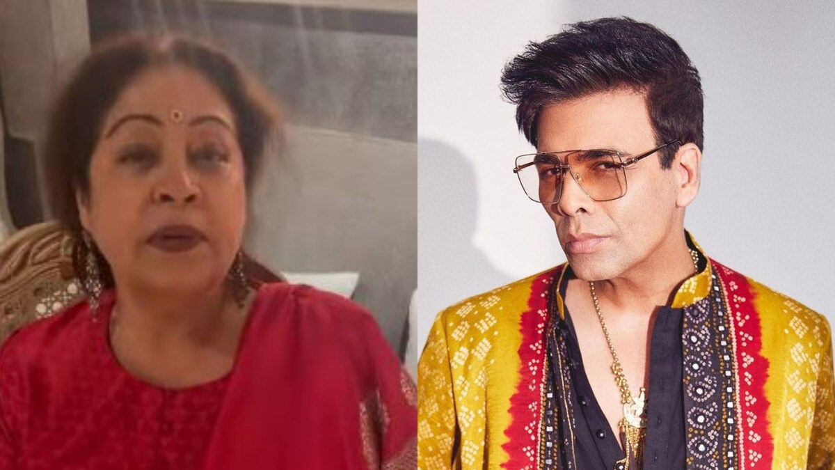 Kirron Kher Jokingly Calls Karan Johar Anarkali In ROFL Video from Bachchan’s Diwali Party; Watch