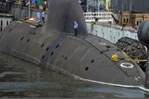 TV grab of nuclear-armed submarine INS Arihant. (Image: News18)