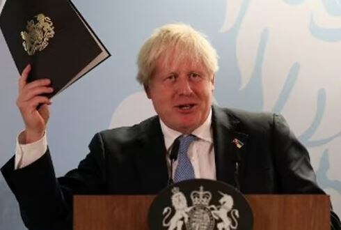 Boris Johnson renunciou ao cargo de primeiro-ministro do Reino Unido em 7 de julho de 2022. (Foto: AFP)