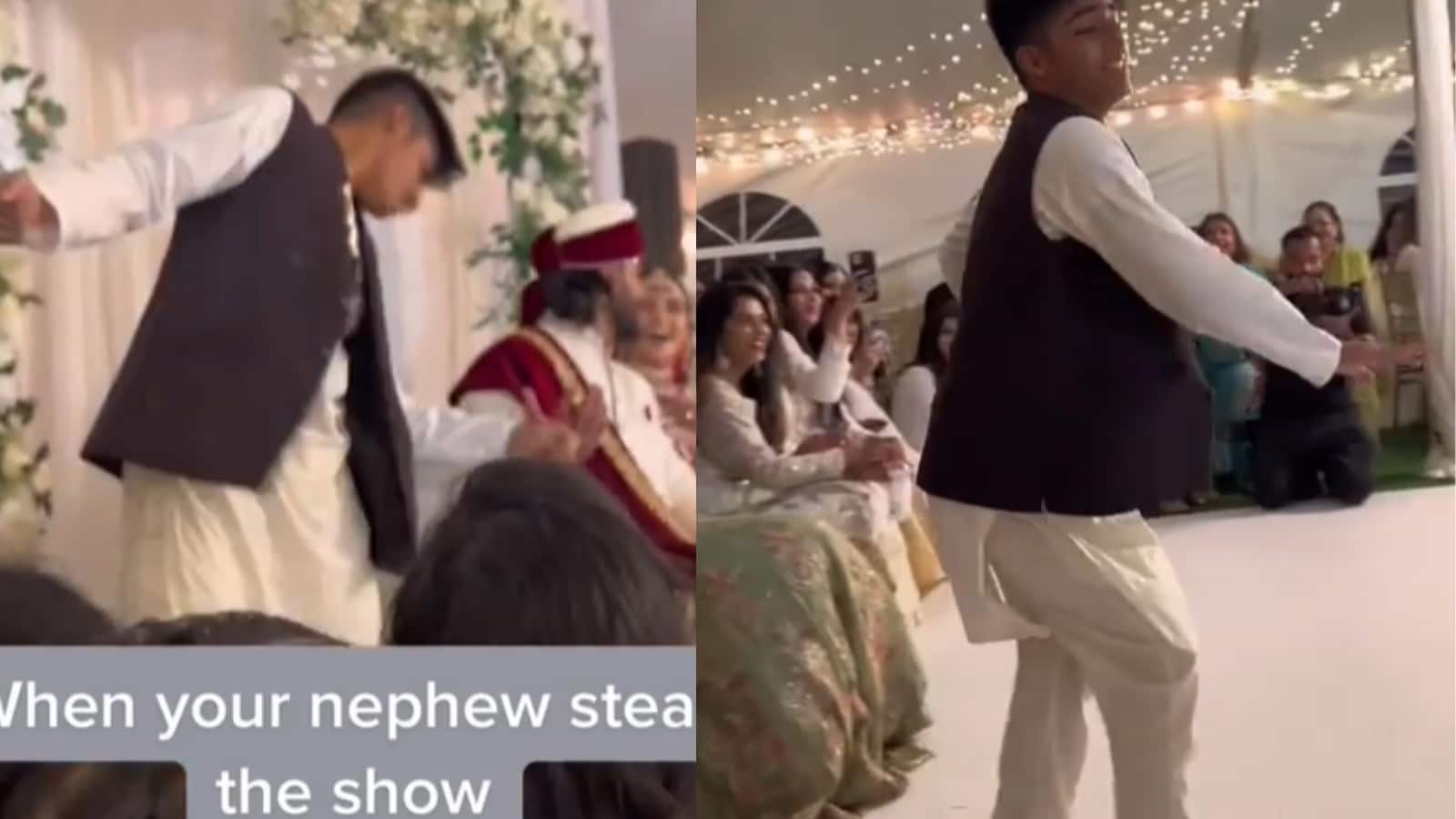 Man steals the show at indian wedding with his performance on shah rukh khan’s 'tumse milke dil ka'