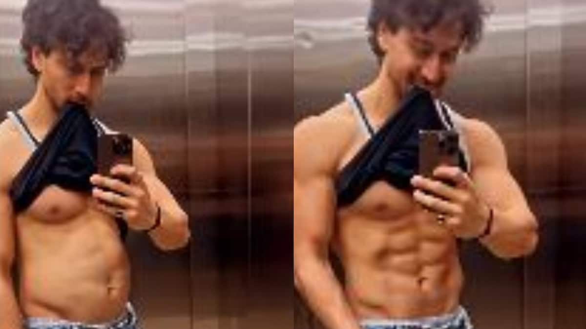 Tiger Shroff Posts ROFL Reel ft His Fake Fat Belly, Leaves Kriti Sanon In Splits; Watch Video