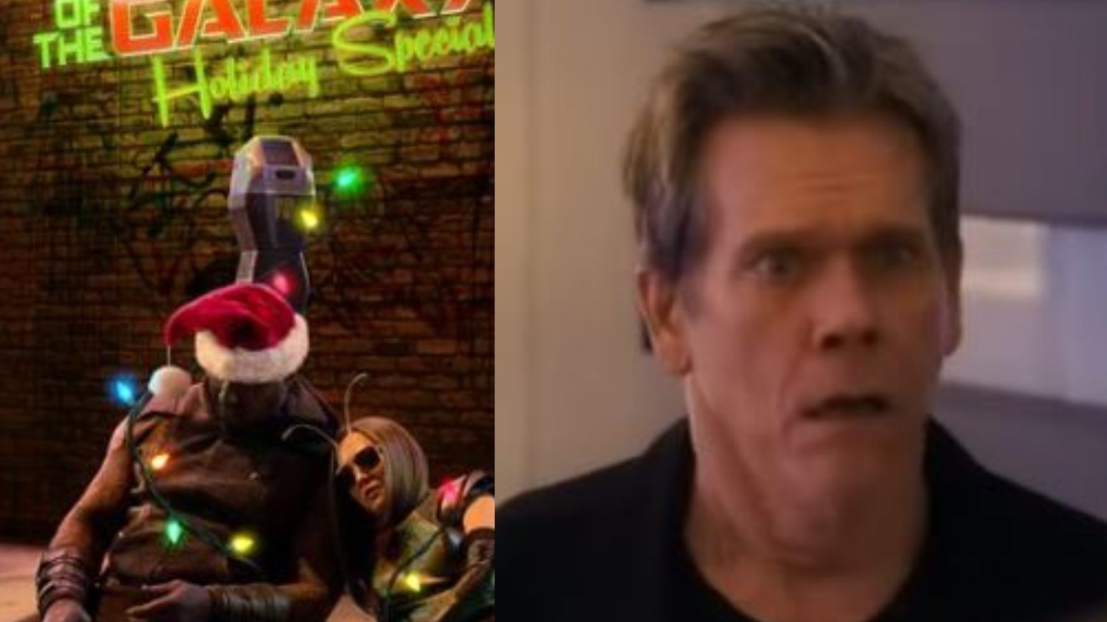 Guardians of the Galaxy Holiday Special Trailer Kevin Bacon is Peter
