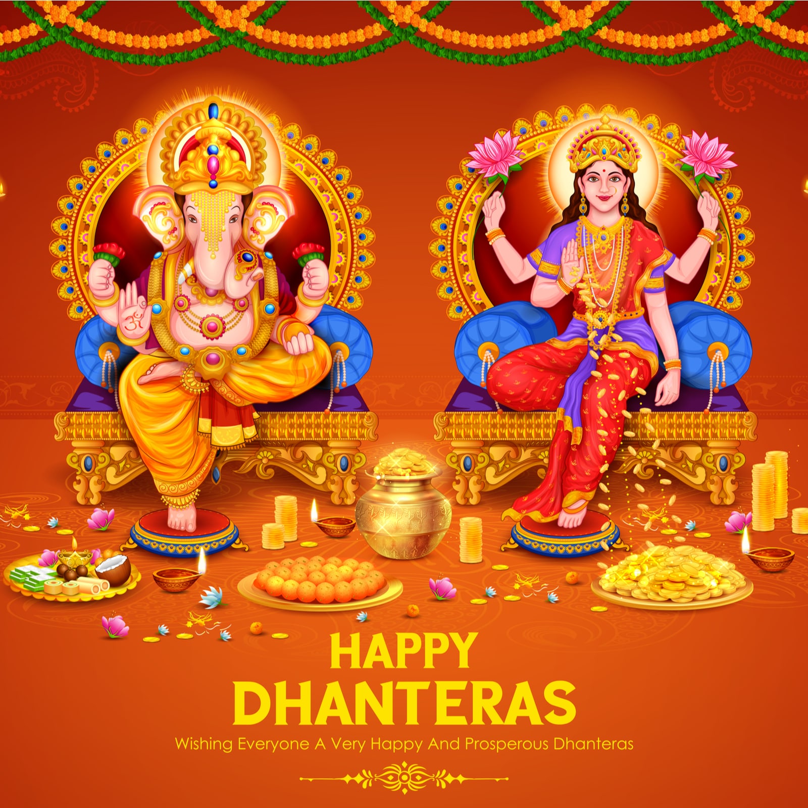 Happy Dhanteras 2022: Images, Wishes, Quotes, Messages and WhatsApp Greetings to Share. (Image: Shutterstock)