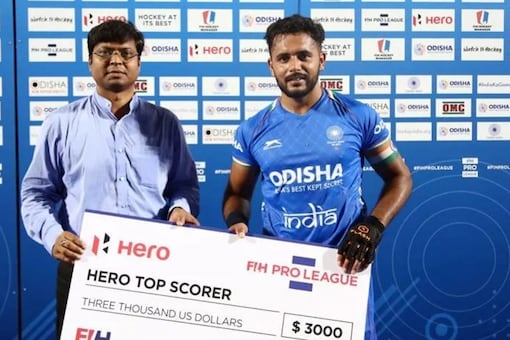 Men's Pro League: Harmanpreet Singh ͧԹѺҧ Hero Top Scorer Award  2021-22 (Ҿ IANS)