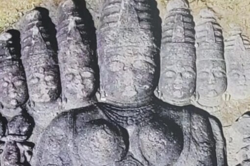 The 16th century idol is carved out of a single stone and is almost 23 feet long and 18 feet wide. (Photo: News18)