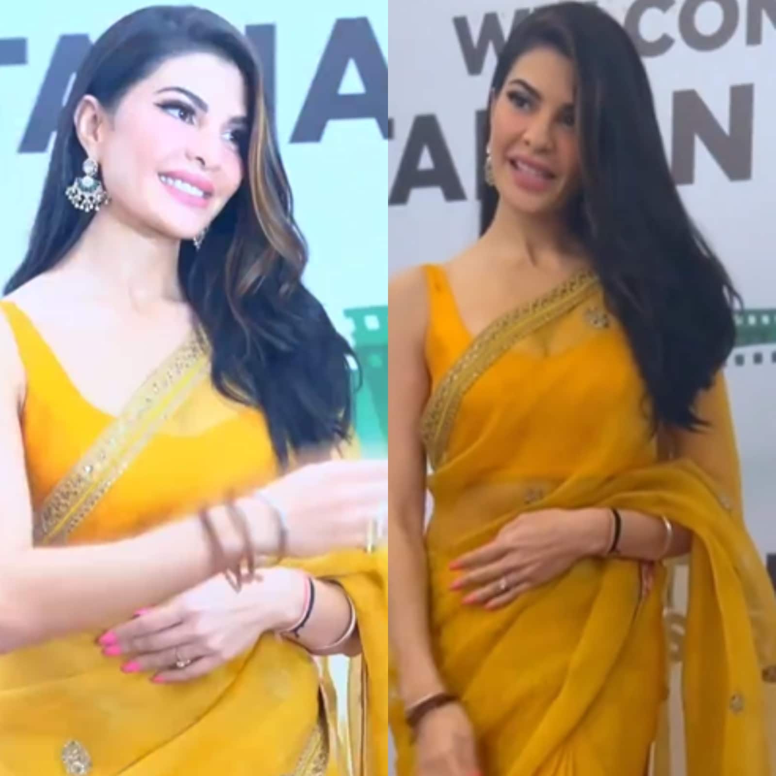Jacquline Naked Bollywood Actress - Jacqueline Fernandez Makes Rare Public Appearance Amid Conman Sukesh Row,  Stuns in Saree