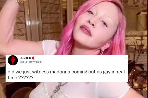 The method of coming out is not Madonna's doing. It's part of an ongoing trend on TikTok. (Credits: TikTok/@madonna)