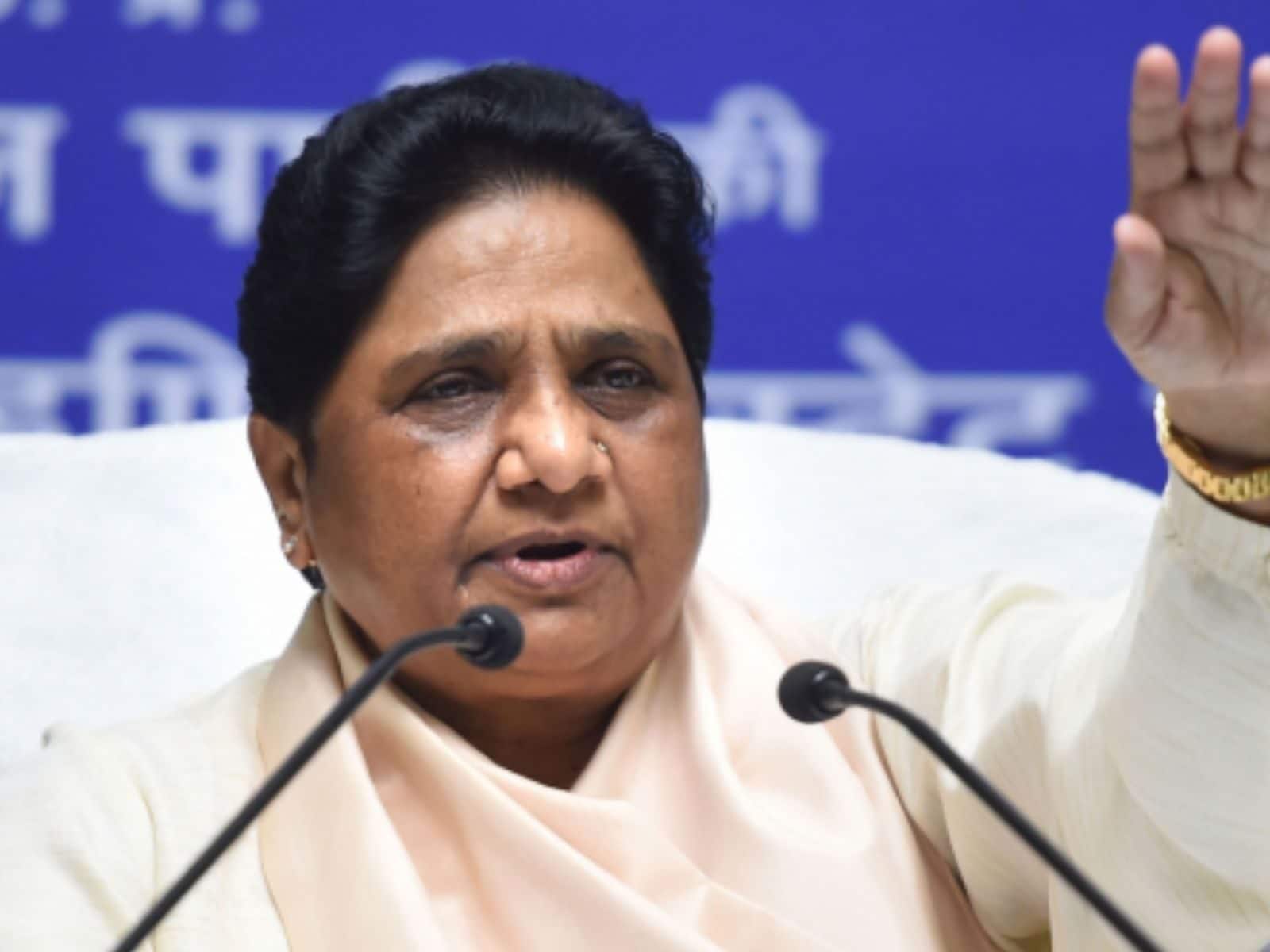 Mayawati slams Yogi Adityanath govt for painting CM's office saffron,  accuses it of wasting resources – Firstpost