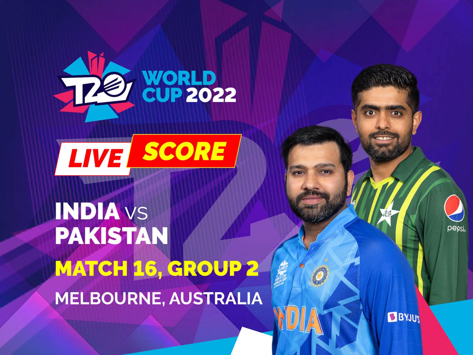 india pakistan match live score