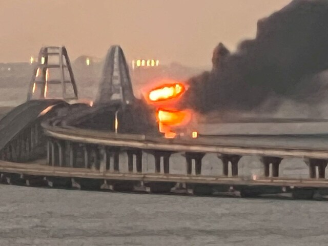 Russia Says Key Crimea Bridge Damaged in Blast Reopens - News18
