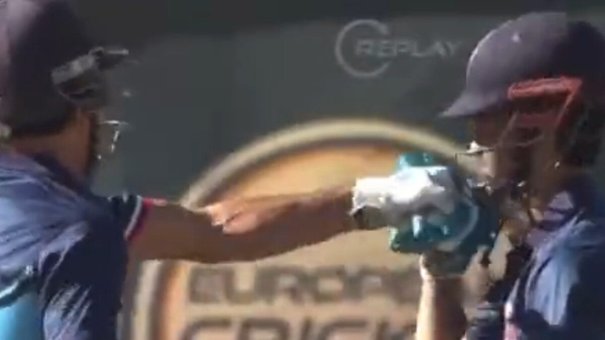 Watch Batter accidentally punches teammate while celebrating, video