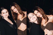 Selena Gomez Poses With Ex Justin Bieber's Wife Hailey Bieber for 1st Time, Sends Twitter into Shock
