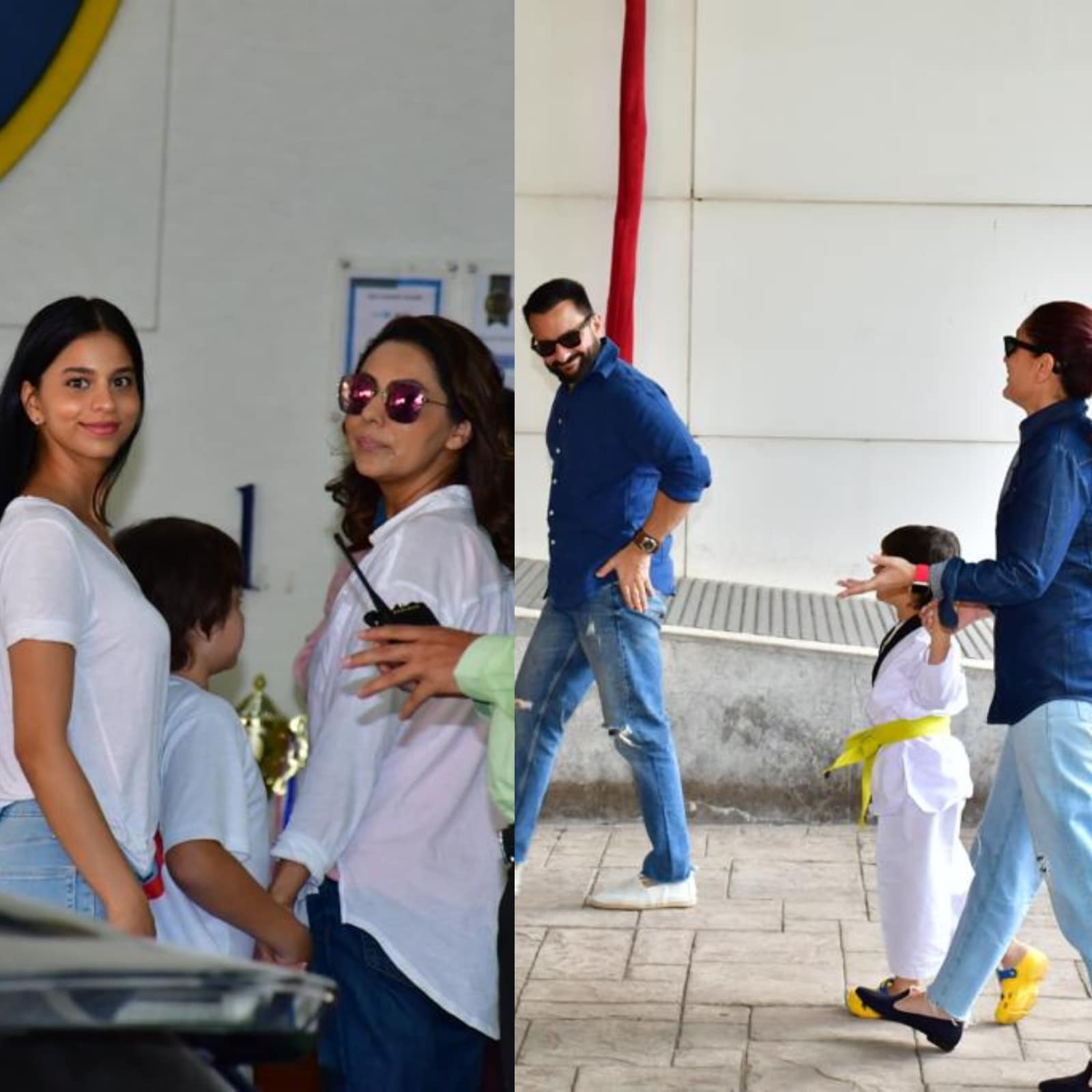 Shah Rukh Khan, Gauri Khan, Kareena Kapoor, Saif Ali Khan Attend AbRam and  Taimur's Taekwondo Match