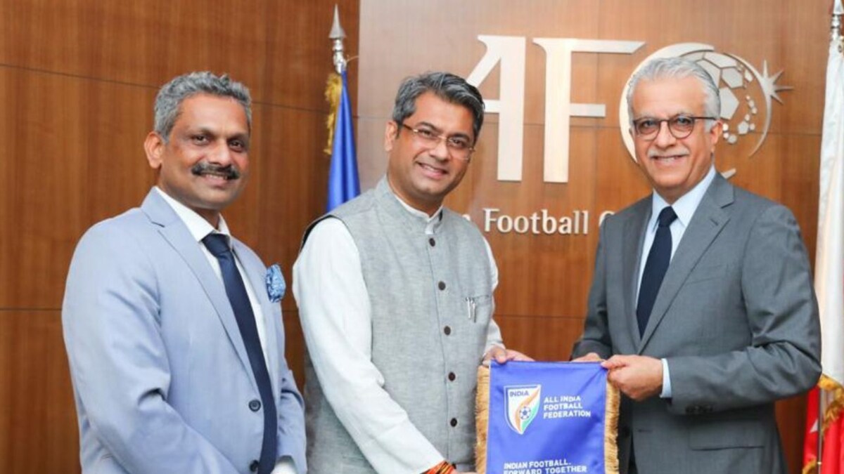 AIFF President, Secretary General Meet AFC President Shaikh Salman Bin Ebrahim Al Khalifa