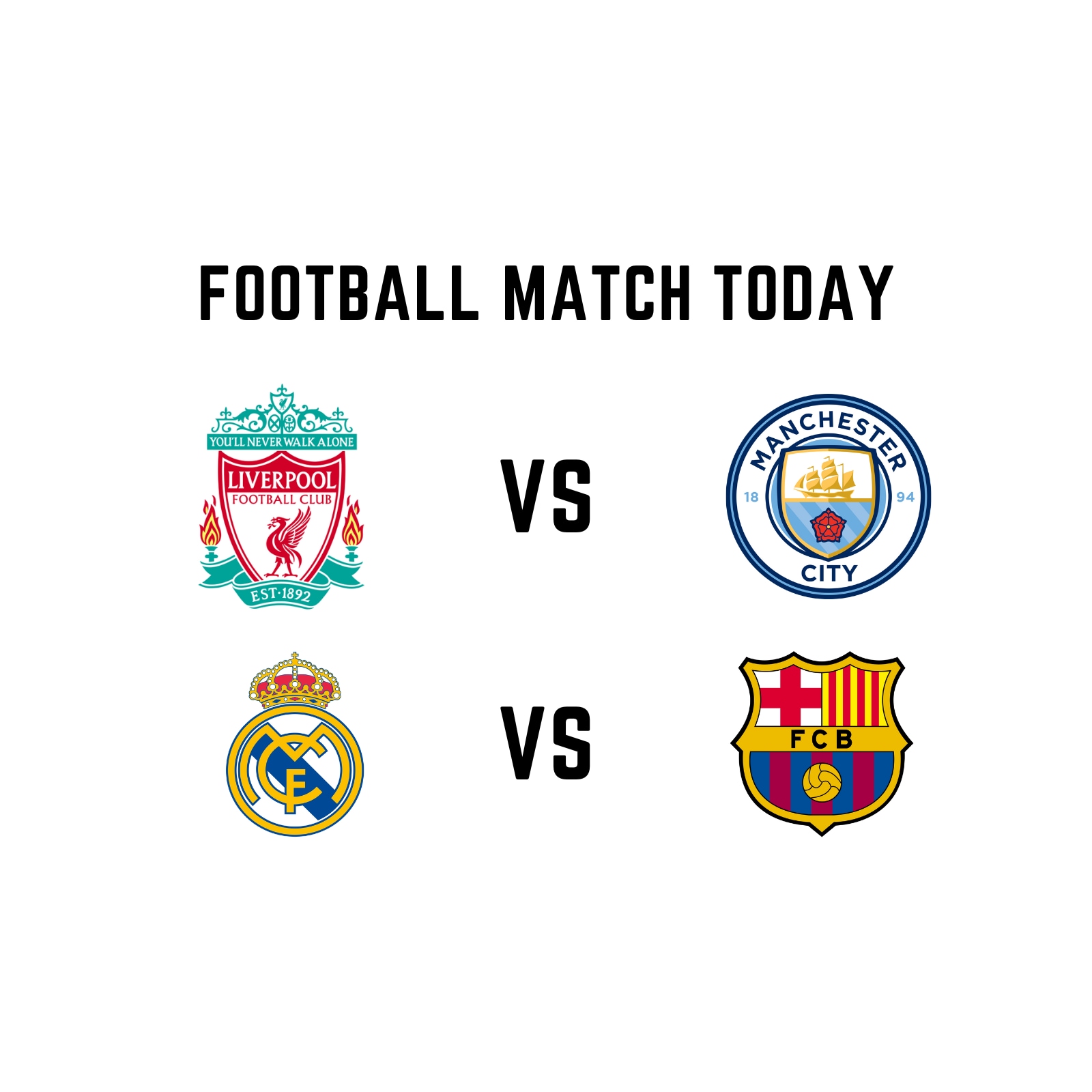 Football Match Today: Liverpool Face Manchester City; Real Madrid ...
