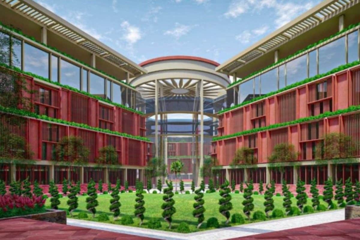 'Dharma Chakra', All-Green Building, Sunken Garden: New Thal Sena Bhawan Mix of Modernity & Efficiency