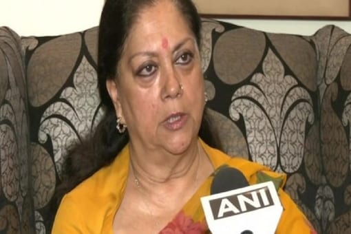 The government is yet to fulfil its promise to waive loans of farmers, Raje alleged. (Image: ANI)