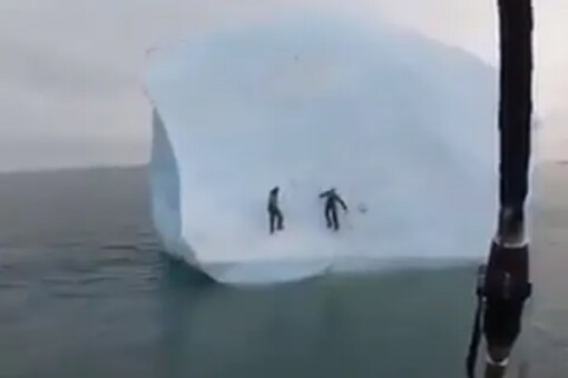 Watch: Video Shows Giant Iceberg Flipping As Explorers Try To Climb It ...