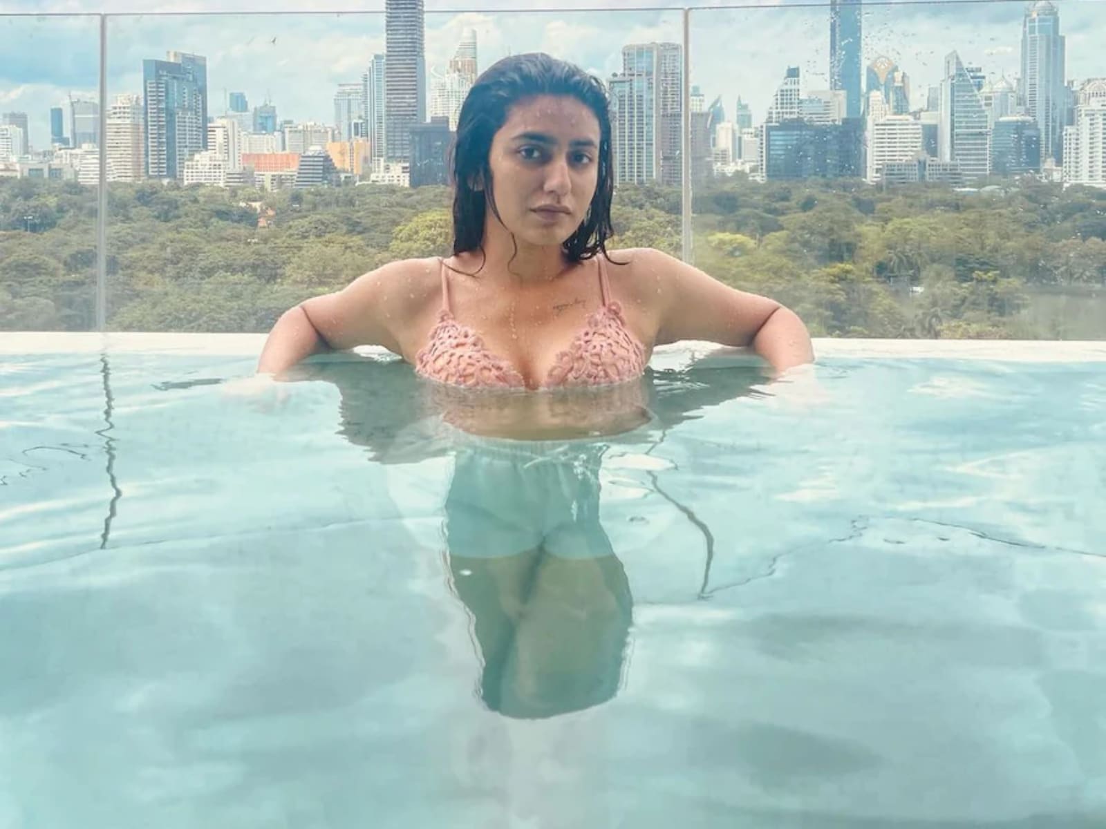 Wink Girl Priya Prakash Varrier Sizzles in Bikini, See Pics From Her Thaila...