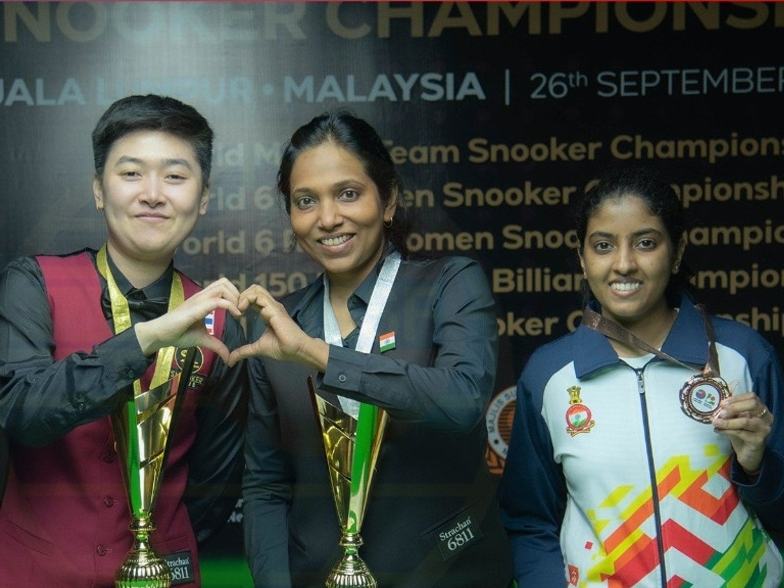 World Womens 6Red Snooker Championship 2022 Vidya Pillai, Varsha Sanjeev Win Silver and Bronze
