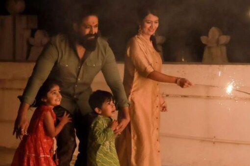 Yash celebrates Diwali with his family 