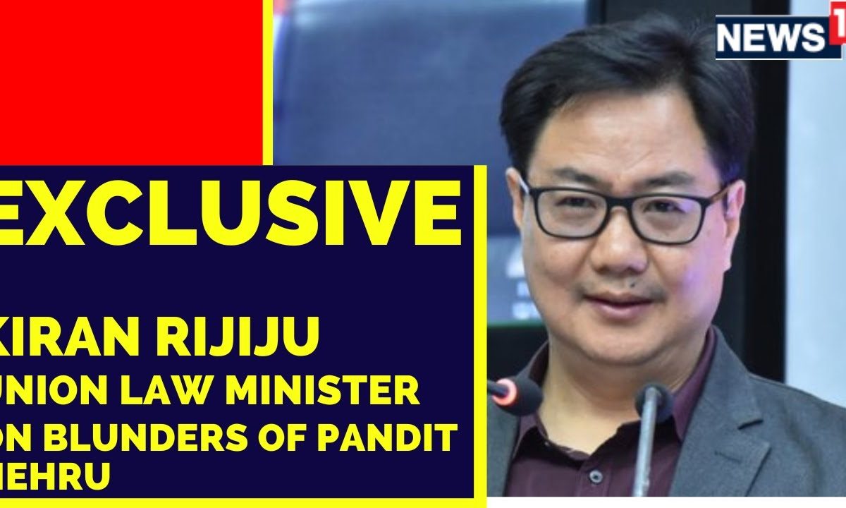 Kiren Rijiju Interview | Law Minister Kiren Rijiju On Blunders Of ...